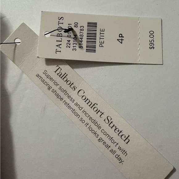 Bundle/2 Talbots Ankle Cropped Jeans White Skinny and Butter Yellow Slim. NWT 4P - Picture 2 of 16